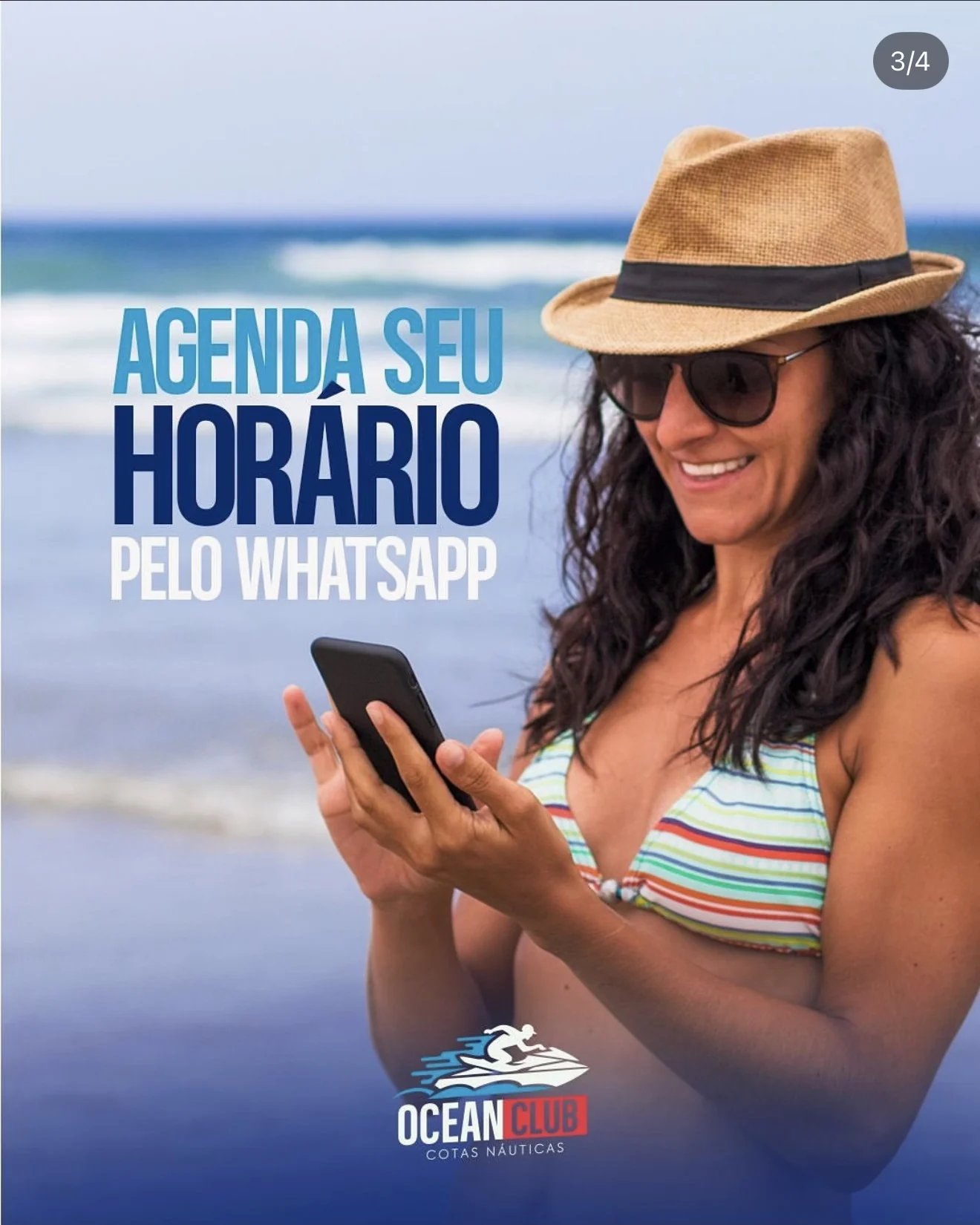 Pessoa agendando horário pelo WhatsApp